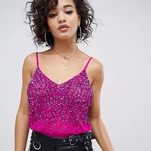 NWT ASOS Sequined Bodysuit